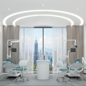 现代口腔医院诊疗室3D模型下载